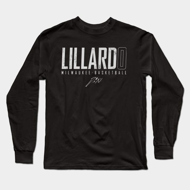Damian Lillard Milwaukee Elite Long Sleeve T-Shirt by TodosRigatSot